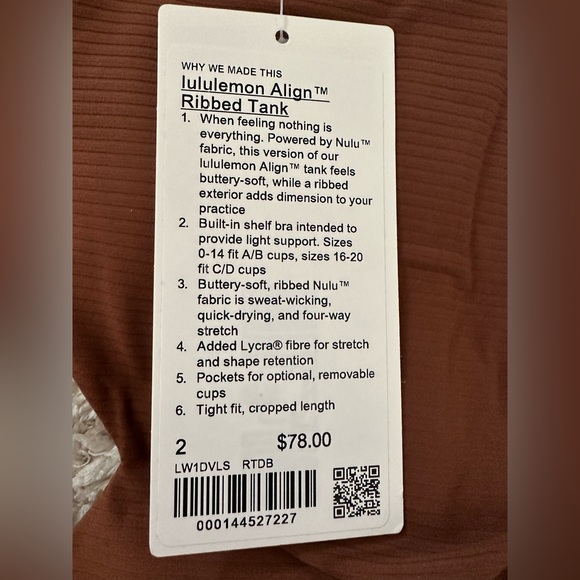 Lululemon Align Ribbed Tank - Picture 7 of 7